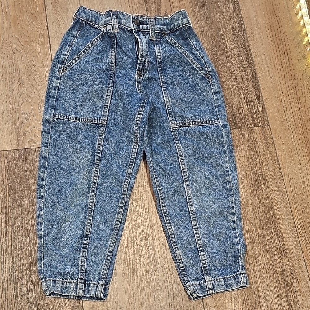 Stylish, Kids, Blue, Denim, Jean, Girls, Casual, Classic, Baggy, Party, Play,